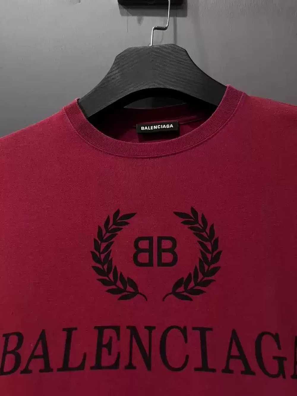 Balenciaga Balenciaga wine red wheat ear short sl… - image 2