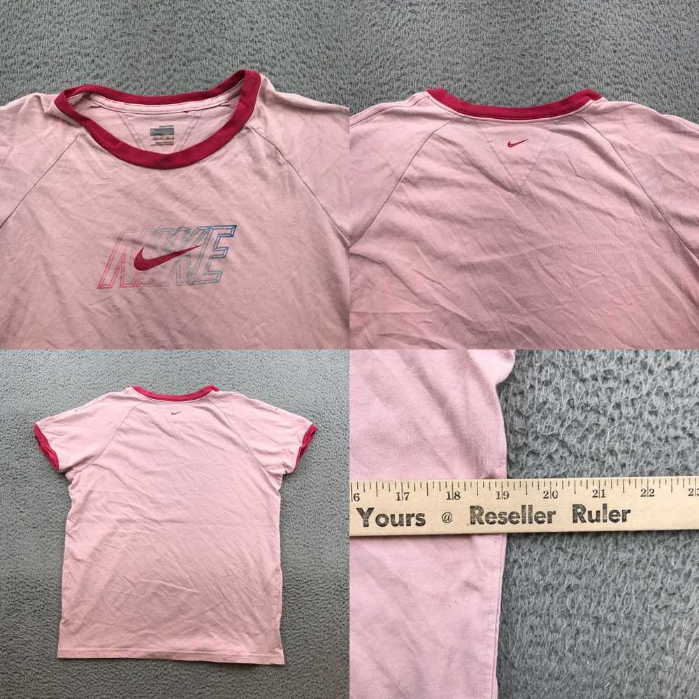 Nike Vintage Nike Shirt Youth Girls Large Pink Y2… - image 4
