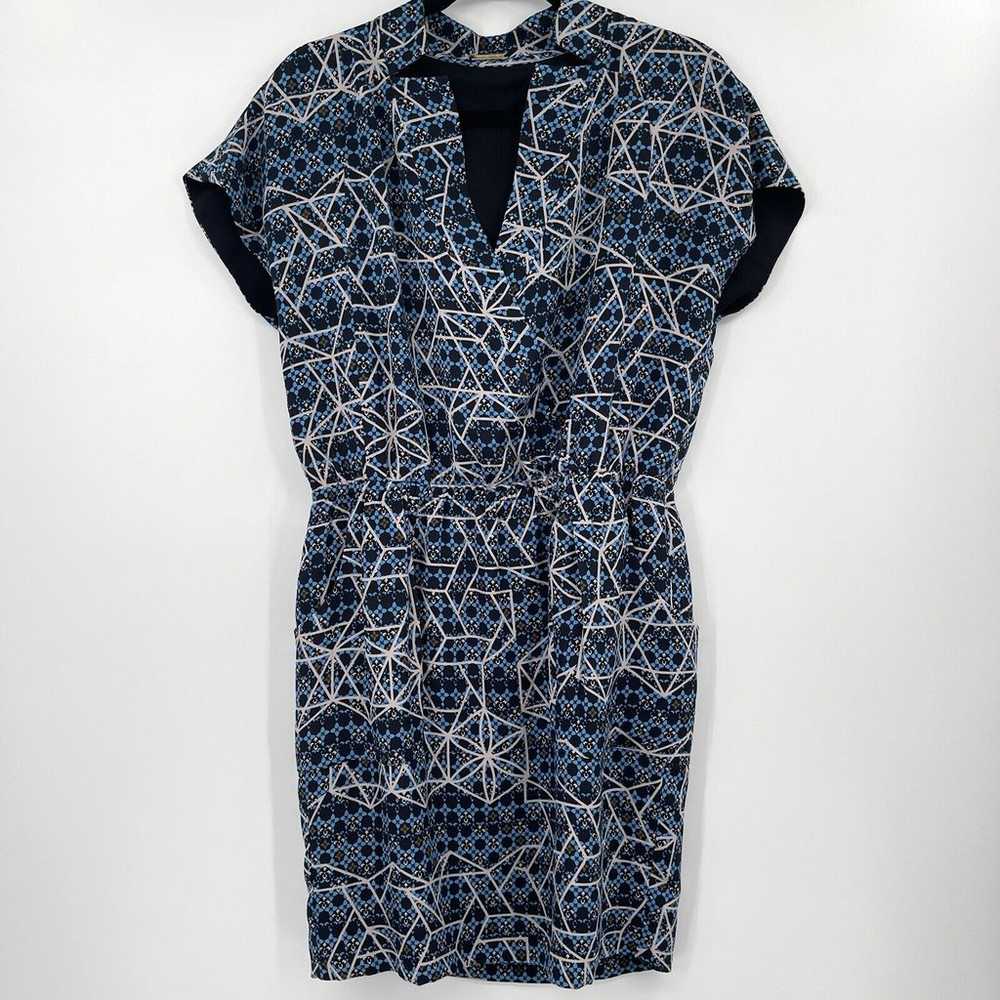 Rebecca Minkoff Womens Dress Size 6 Blue Geometri… - image 1