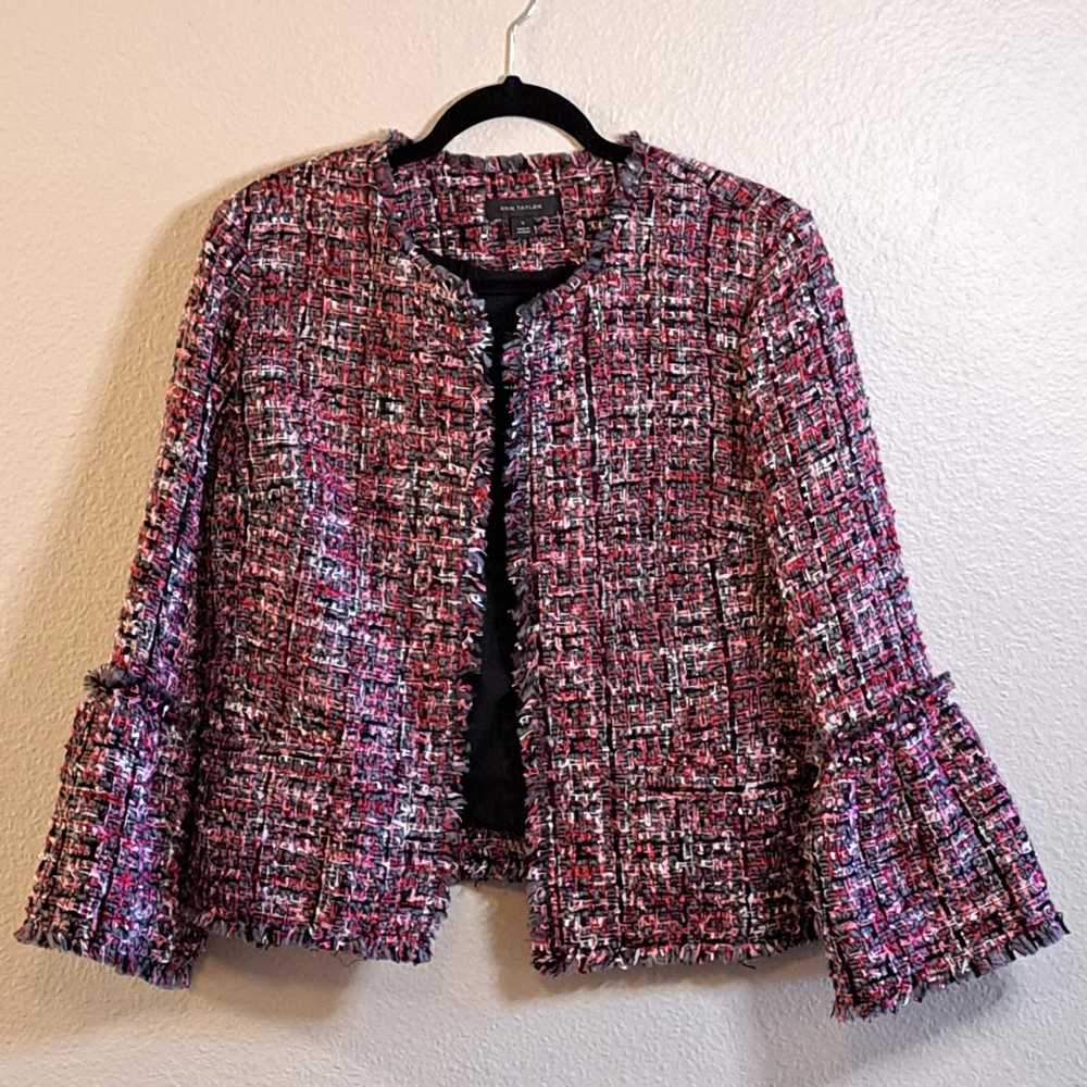 Ann Taylor Ann Taylor Tweed Open Front Blazer/Jkt… - image 2