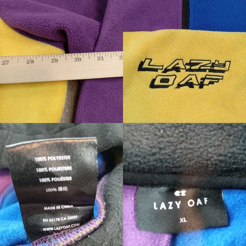 Lazy Oaf Lazy Oaf Sweatshirt Mens XL Purple Black… - image 4