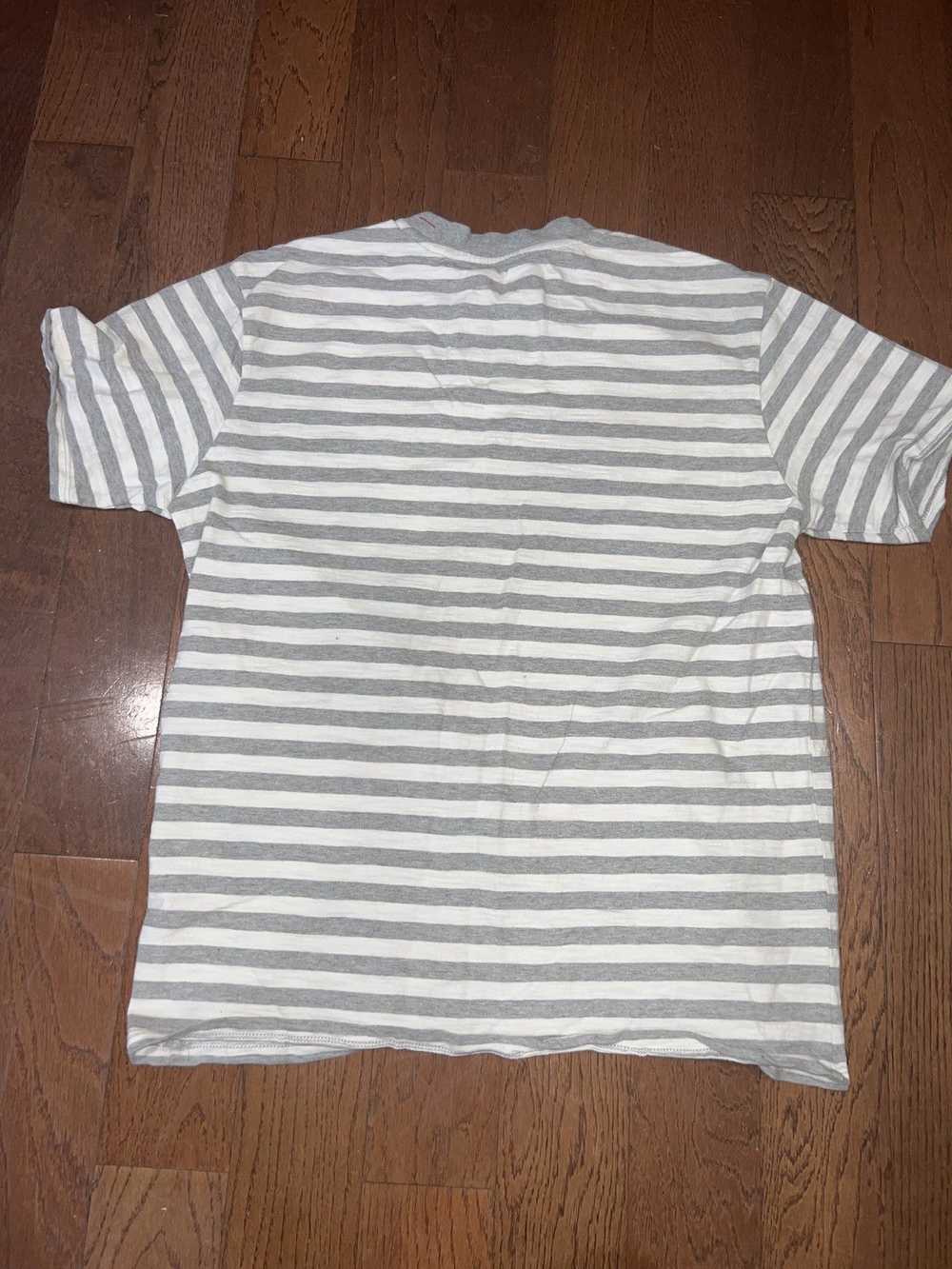 Asap Rocky × Guess GUESS Striped White & Grey T-S… - image 2