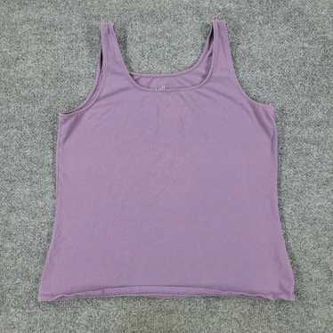 Vintage J Jill Tank Top Shirt Women XL Purple Perf