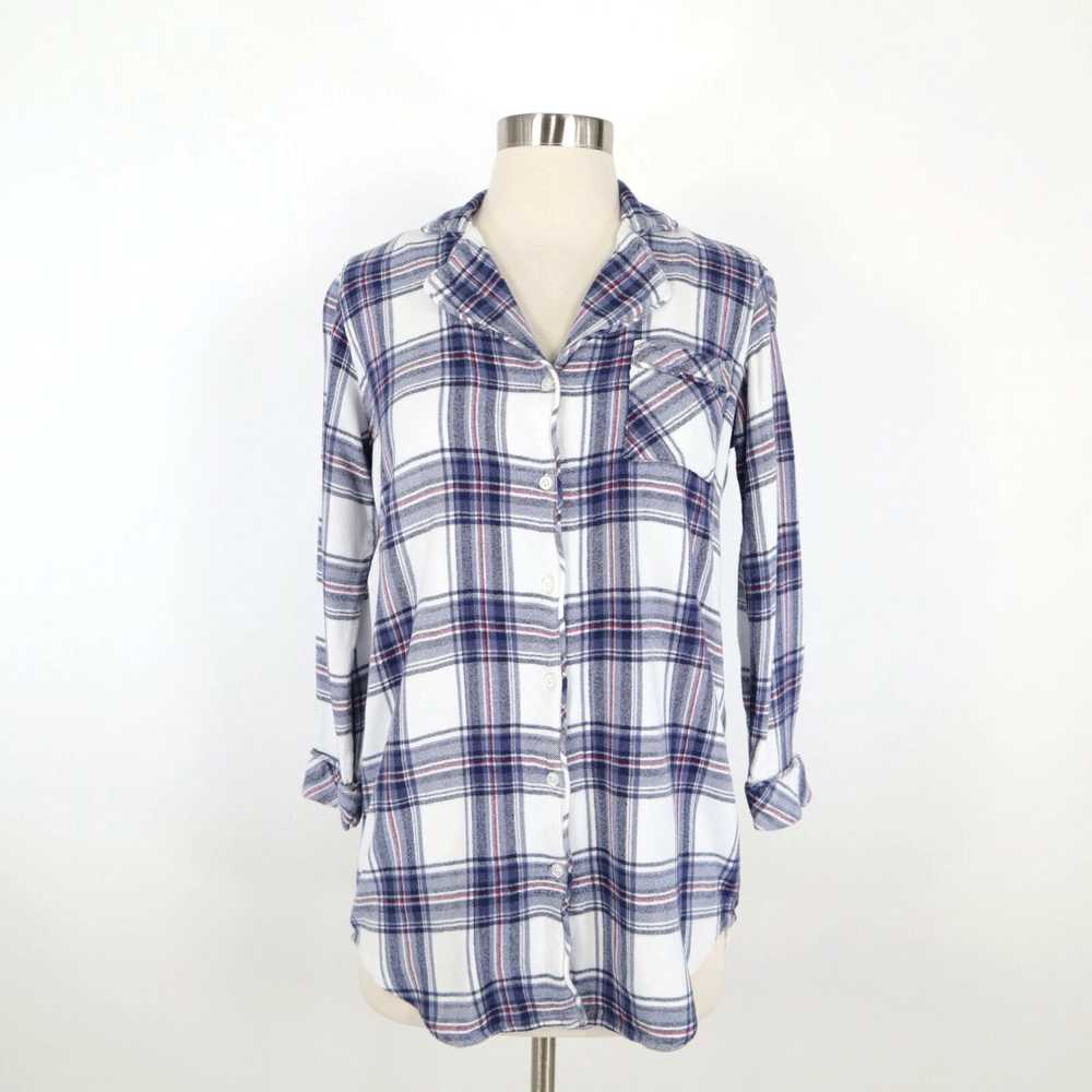 Rails Rails Sleep Shirt Womens XS Button-Up Front… - image 1