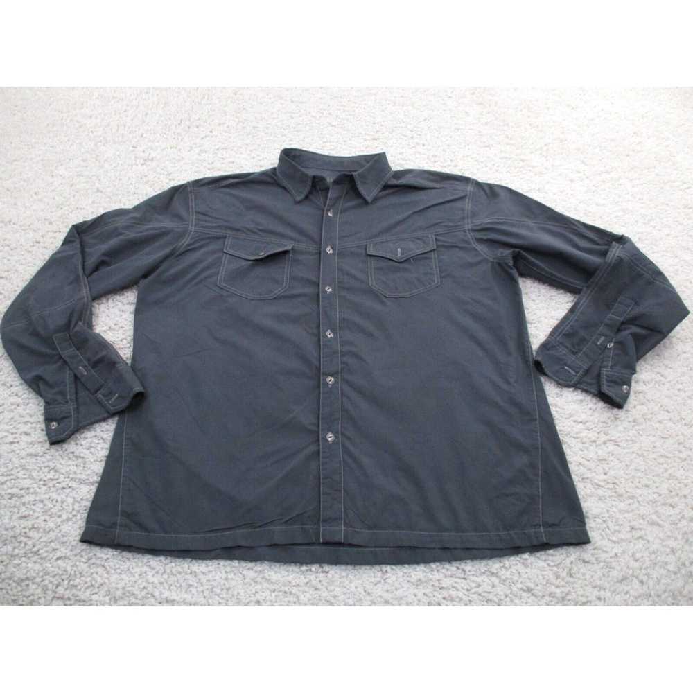 Vintage Kuhl Shirt Mens 2XL XXL Gray Eluxur Casua… - image 1