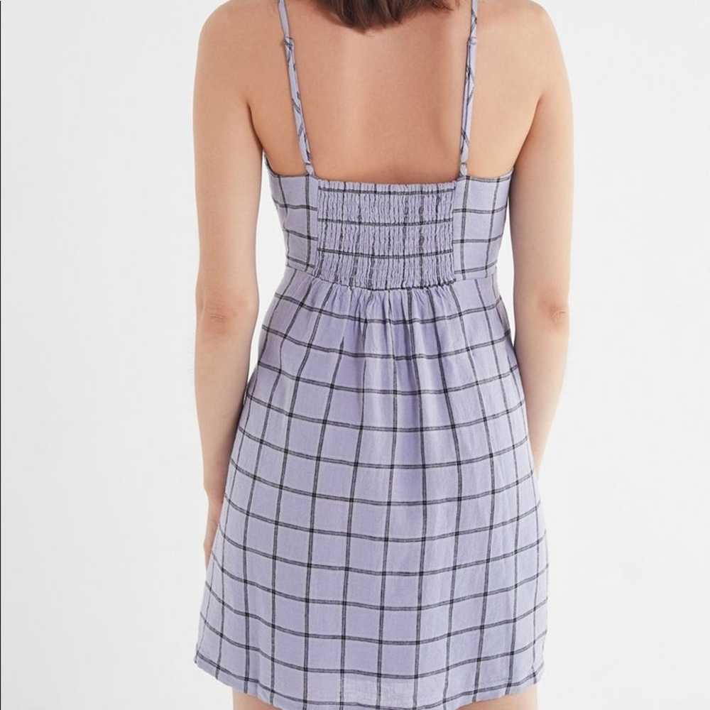 Urban Outfitters Amanda Linen Mini Dress XS Purpl… - image 12