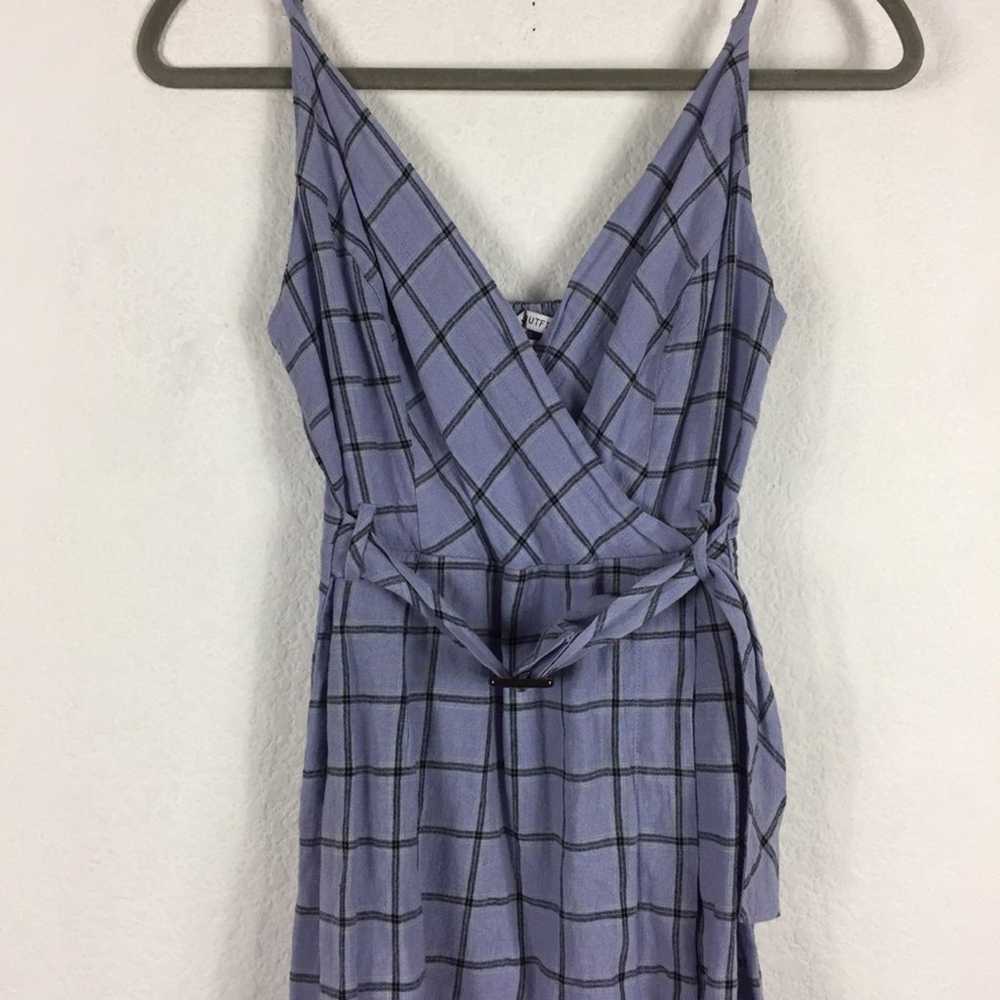 Urban Outfitters Amanda Linen Mini Dress XS Purpl… - image 4