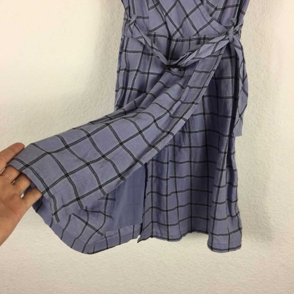 Urban Outfitters Amanda Linen Mini Dress XS Purpl… - image 8