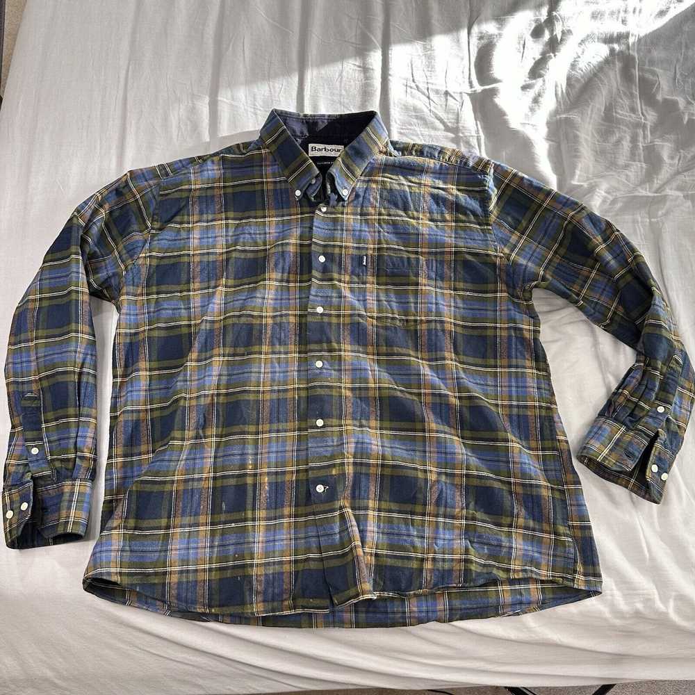 Barbour barbour flannel shirt xxl multi color lon… - image 1