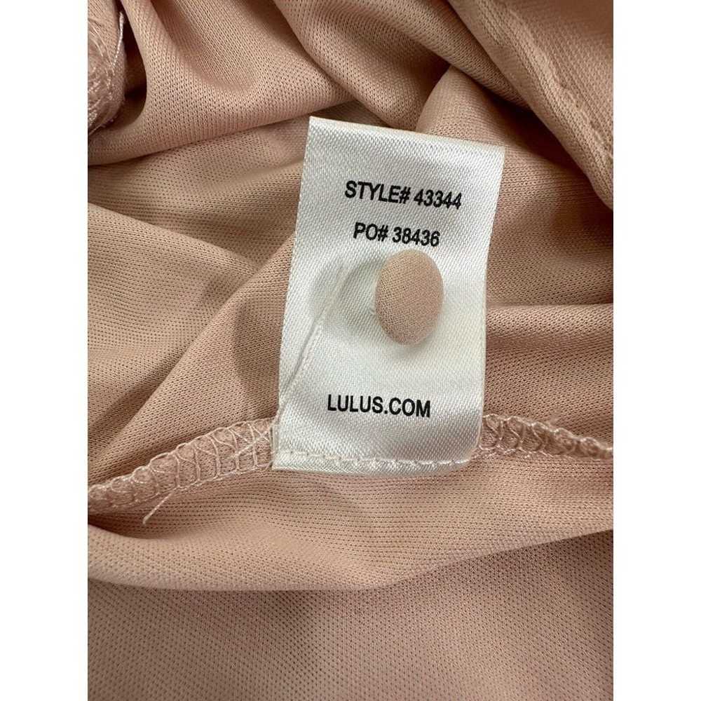 Lulus Dress Womens Small Maxi Gown Blush Pink Sli… - image 11