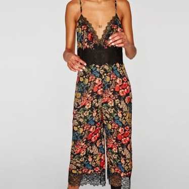 Zara floral jumpsuit romantic