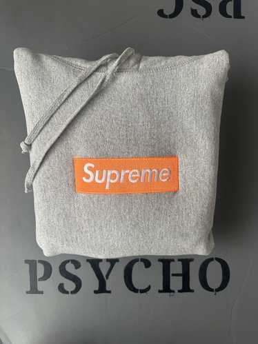 Supreme Supreme box logo hoodie FW17 heather grey 