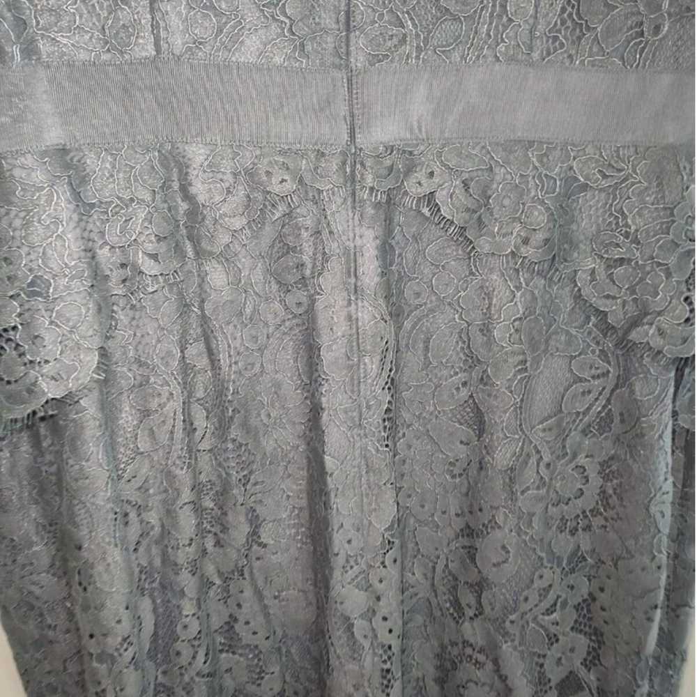 Adrianna Papell Size 12 Gray Evening Dress Lace L… - image 9