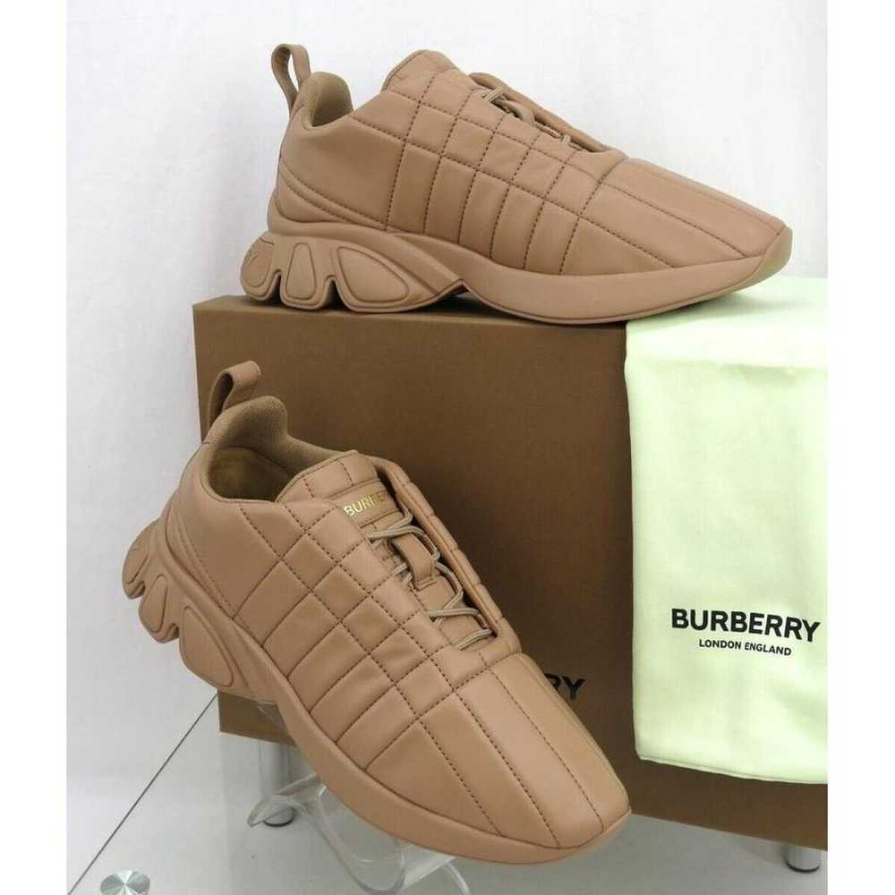 Burberry Leather low trainers - image 3