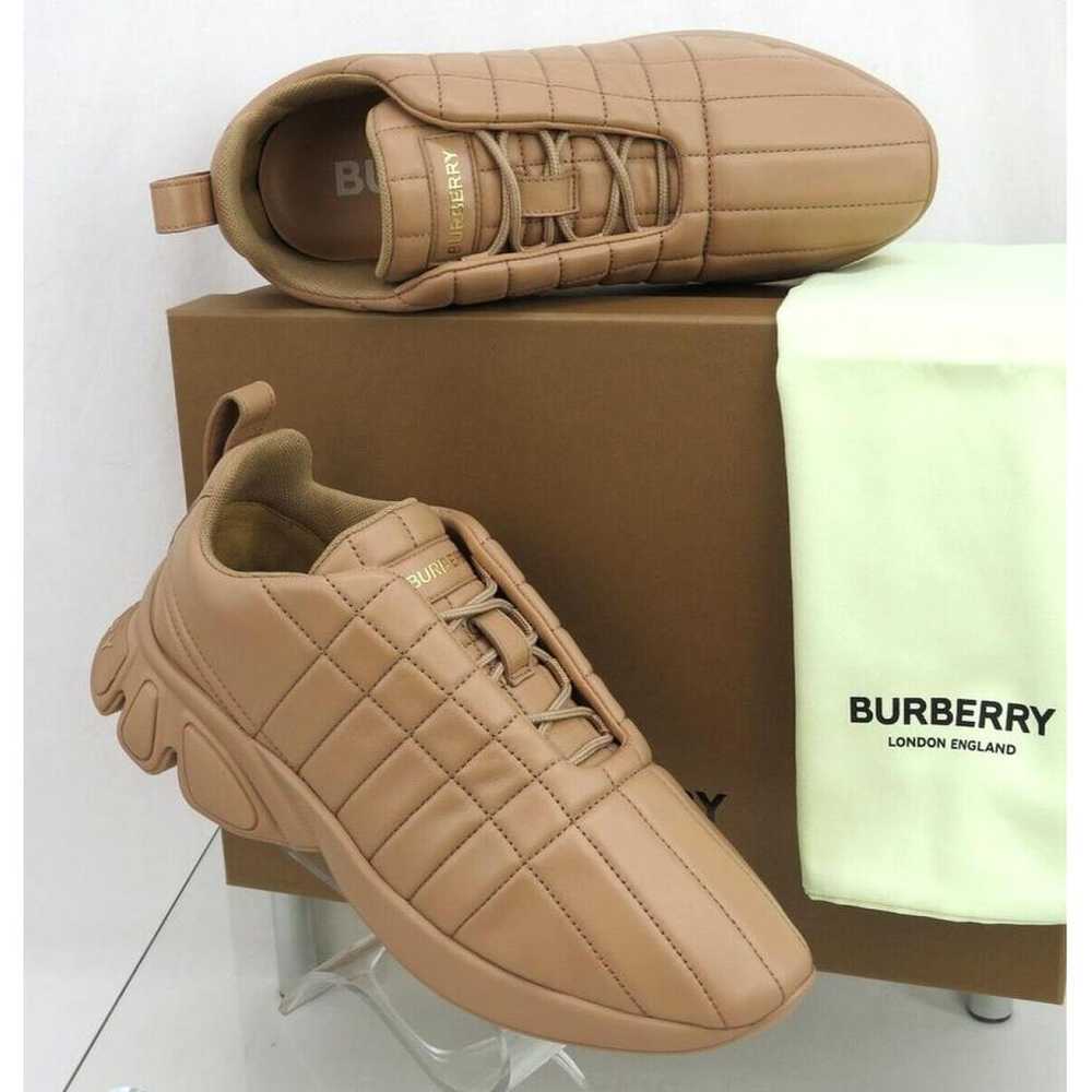 Burberry Leather low trainers - image 4