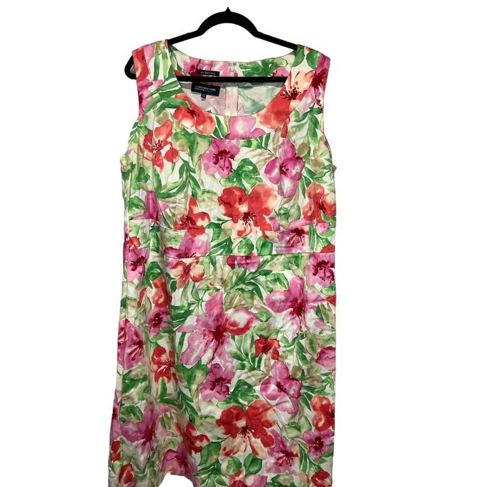 NWOT Jones New York Fitted Floral Dress, Plus Size - image 2