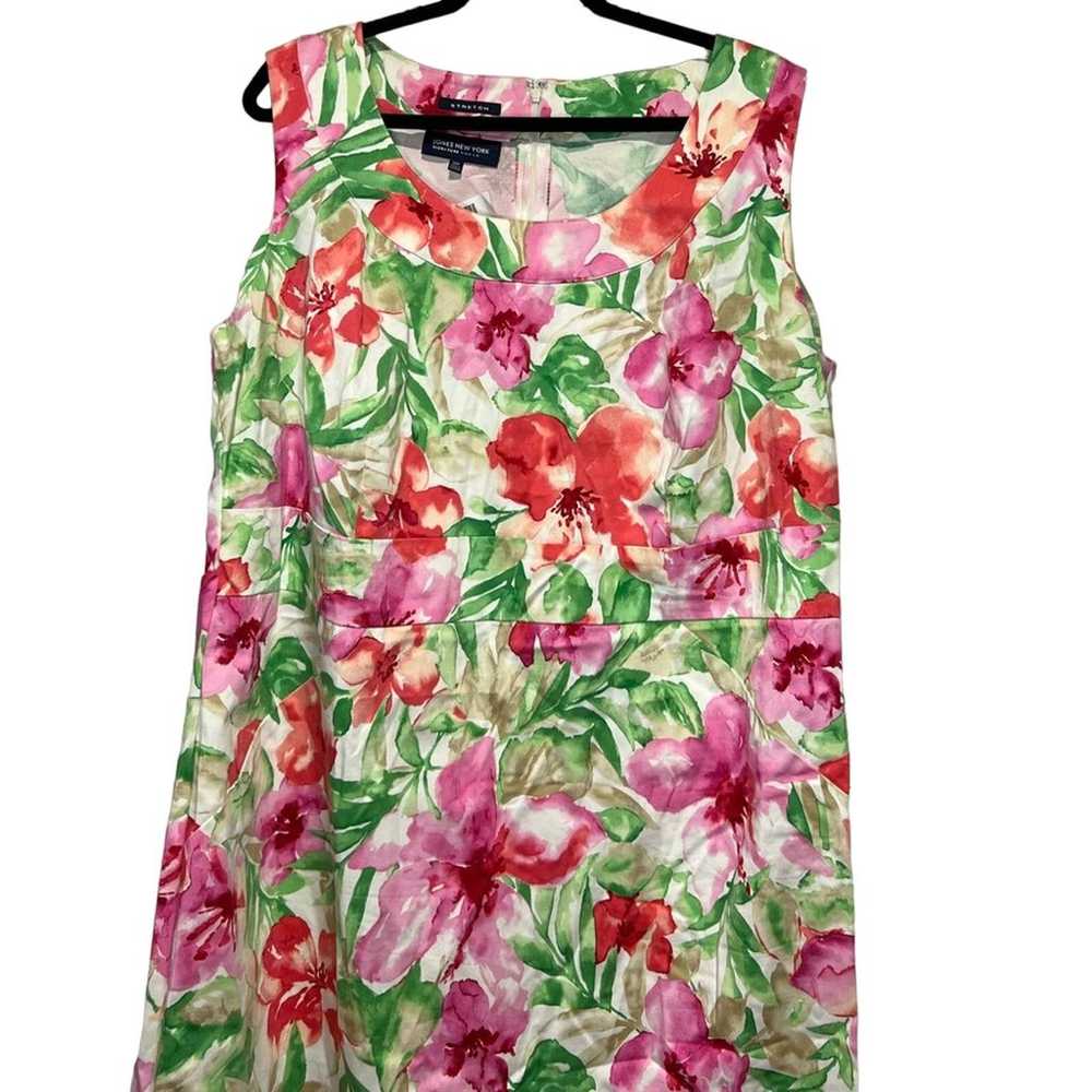 NWOT Jones New York Fitted Floral Dress, Plus Size - image 6