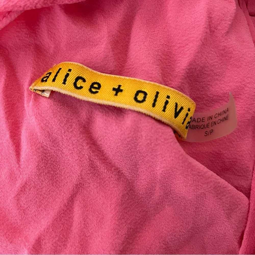 Alice + Olivia Women’s Peggy Silk Mini Dress Pink… - image 6