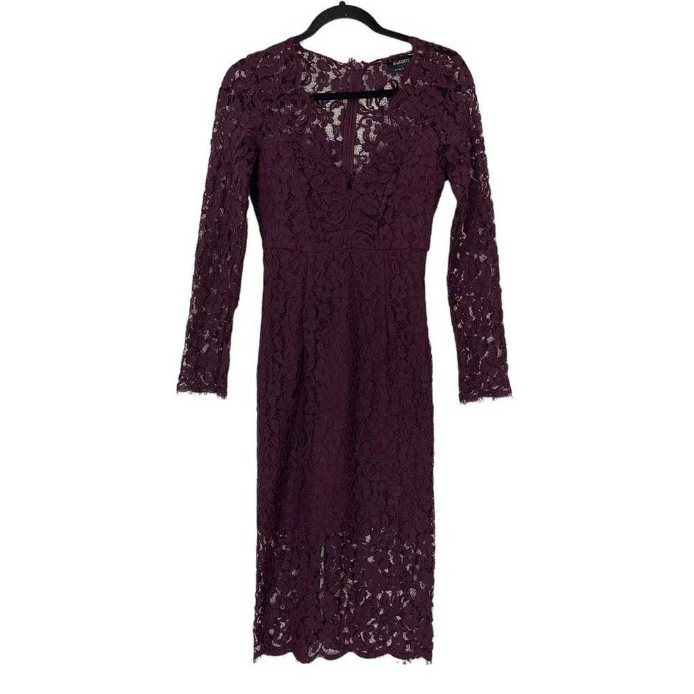 Bardot Womens size Small dress burgundy Midnight … - image 1