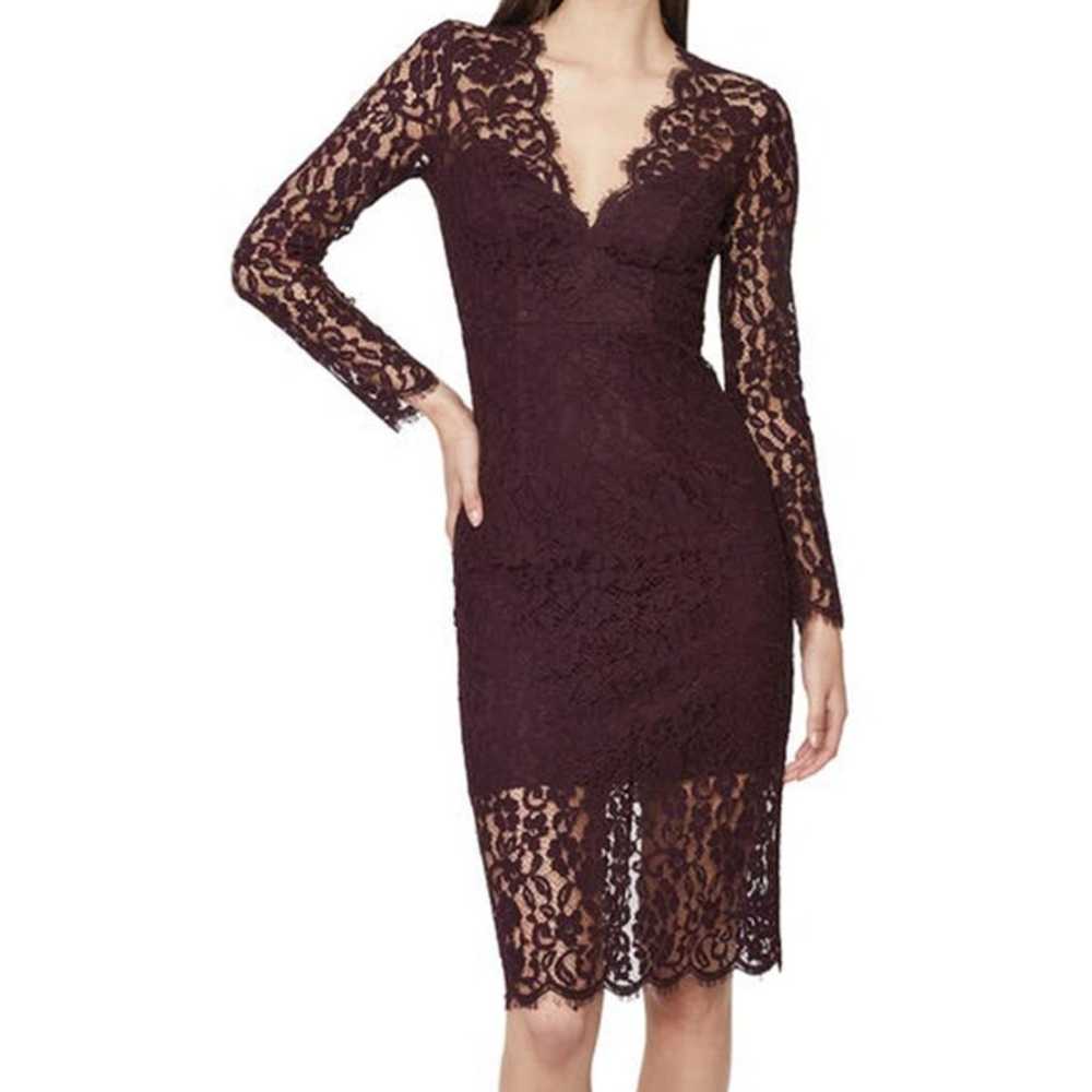 Bardot Womens size Small dress burgundy Midnight … - image 6