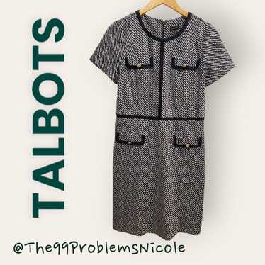 Talbots Knit Tweed A-Line Dress