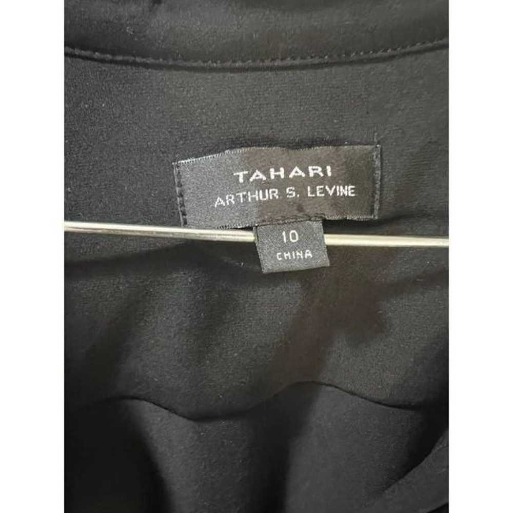 Tahari Chain-Detail V Neck Dress Size 10 - image 7
