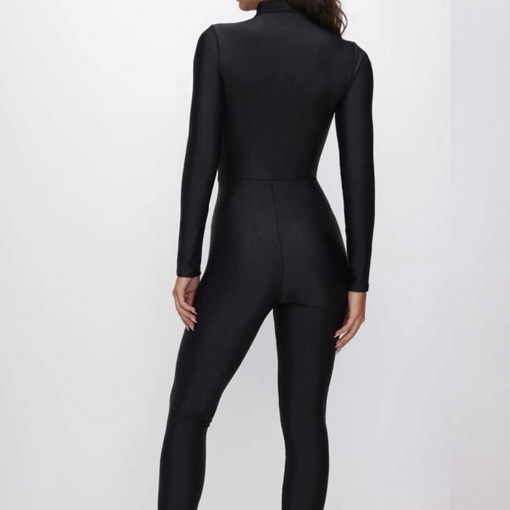 Good American High Shine Compression Catsuit Blac… - image 4