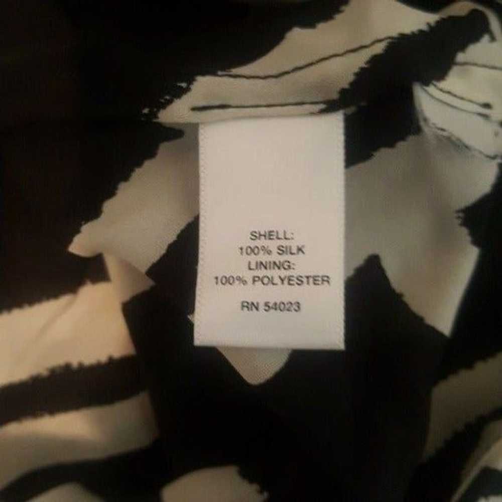 BANANA REPUBLIC Black & Cream Silk Dress - image 6