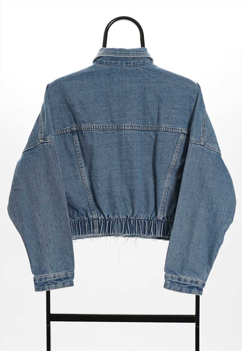 Vintage Mono B Cropped Denim Jacket Womens - image 5