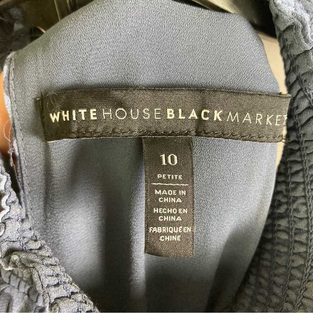 White House Black Market dress 10 pleated halter … - image 11