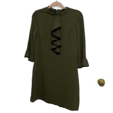Adrianna Papell Olive Green Dress