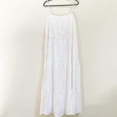 DISSH Kingsley Tiered A-line Maxi White Dress US 8