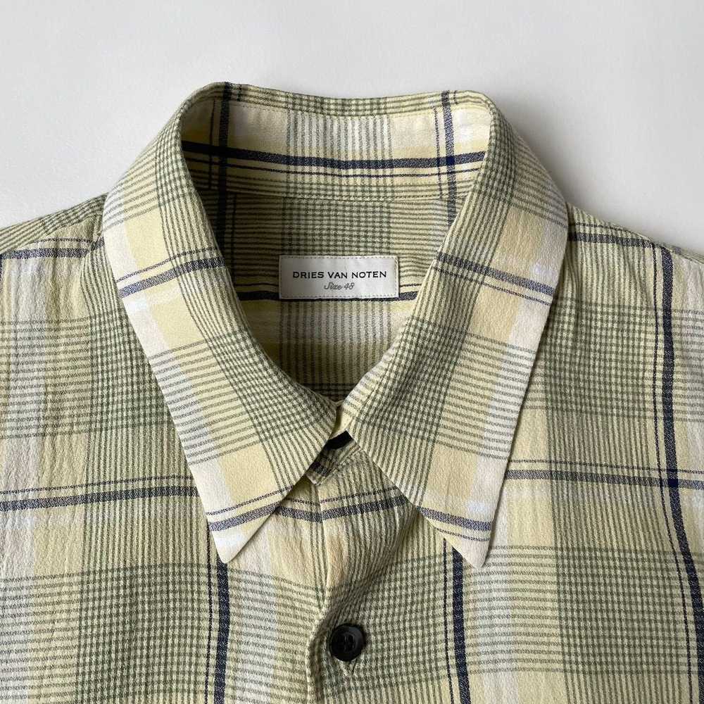 Dries Van Noten S/S 22 Crepe Check Cotton Shirt - image 3