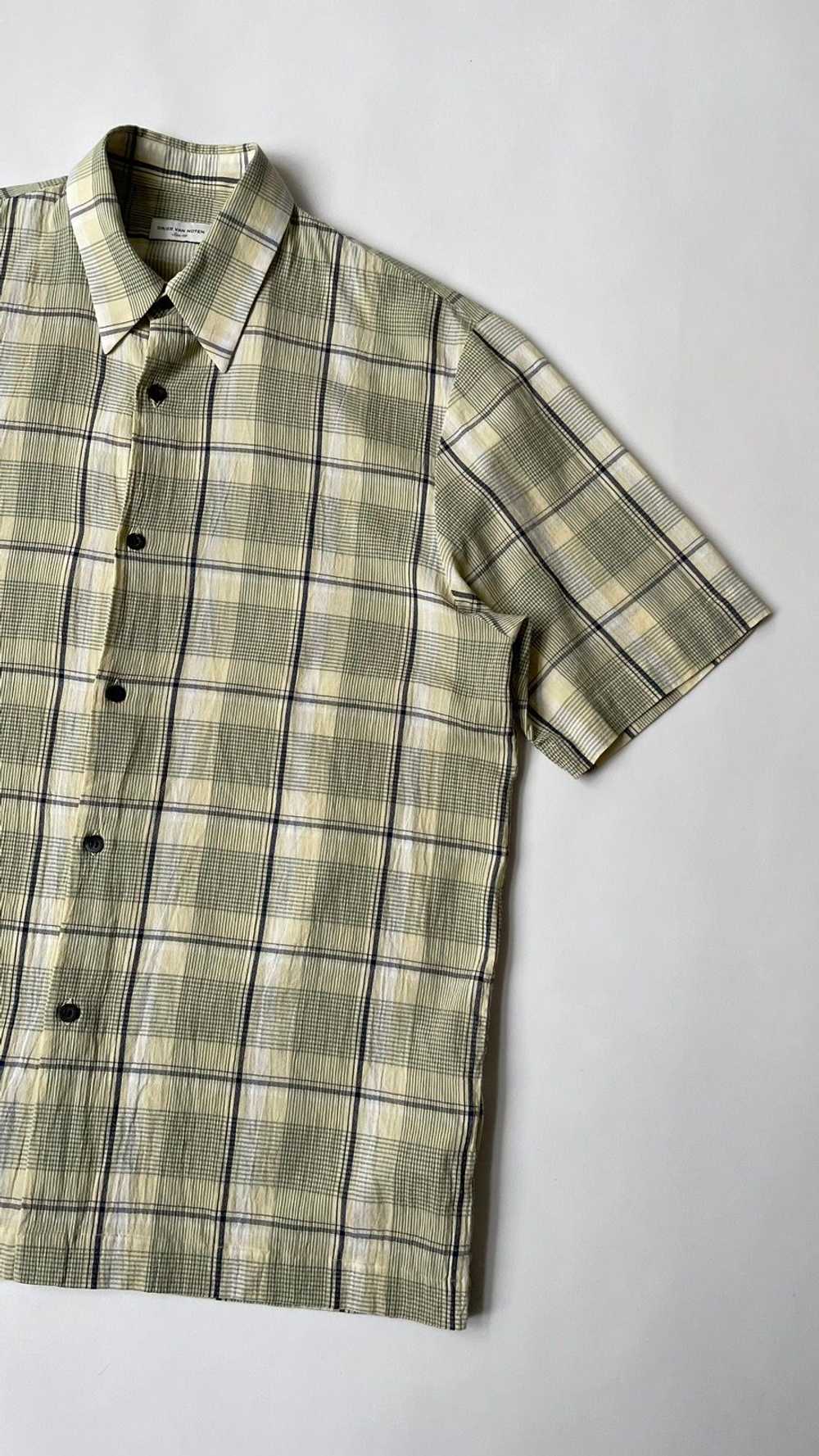 Dries Van Noten S/S 22 Crepe Check Cotton Shirt - image 5