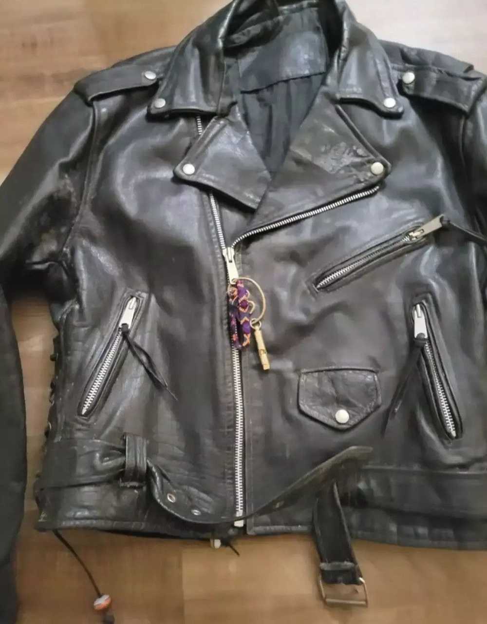 Handmade × Made In Usa × Rock Band Leather jacket - image 10