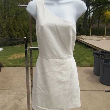 NWOT FRENCH CONNECTION OFF WHITE 1 SHOULDER DRESS 