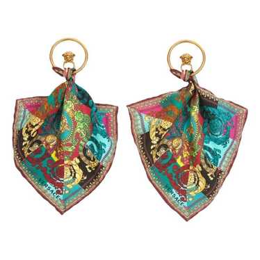 Versace Medusa silk earrings