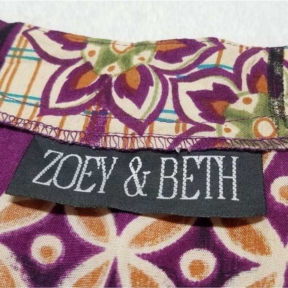 Rare Vintage Zoey & Beth Psychedelic Culotte Set - image 11