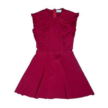 Red Valentino Valentines Mini Dress Fit Flare Ruf… - image 1