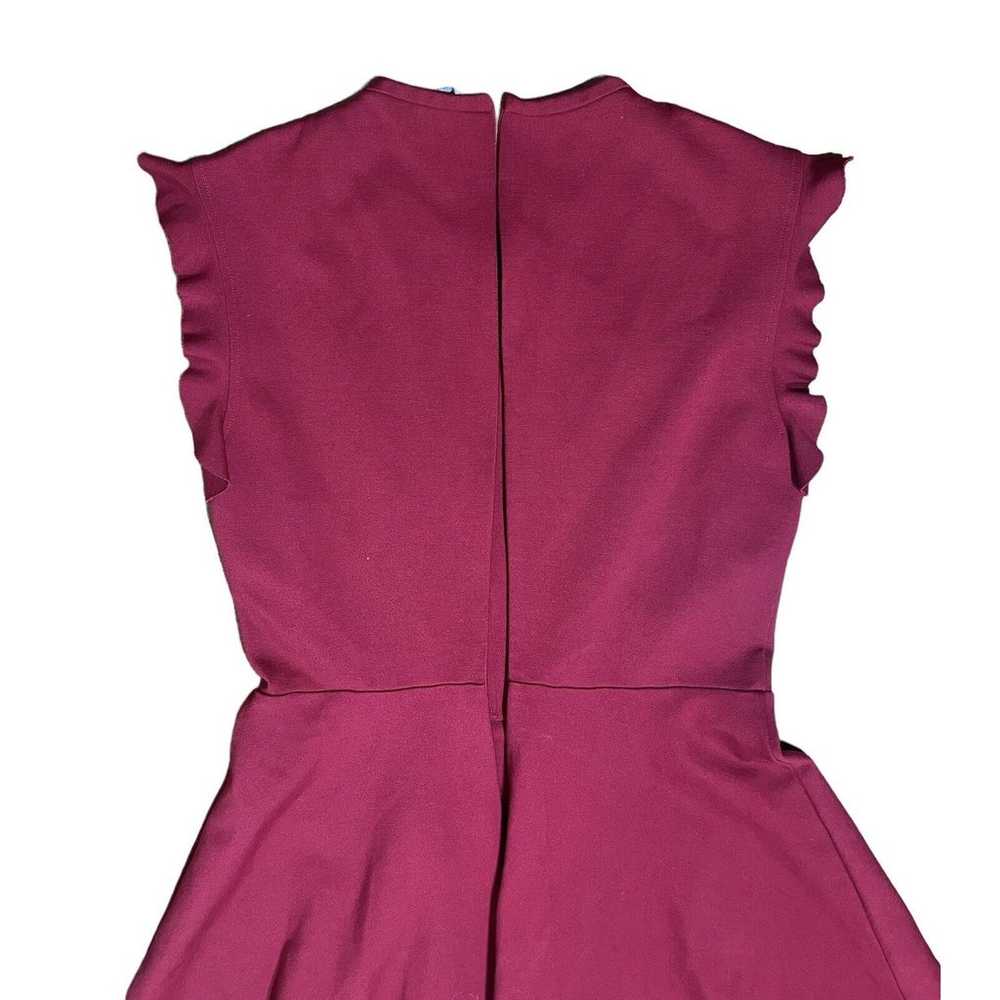 Red Valentino Valentines Mini Dress Fit Flare Ruf… - image 4