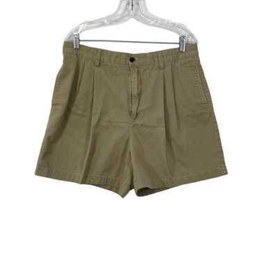 Chaps Chaps Mens Tan Cotton Pleated Front Pockets… - image 1