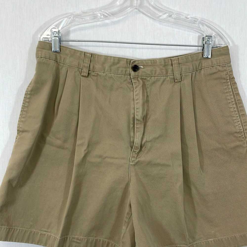 Chaps Chaps Mens Tan Cotton Pleated Front Pockets… - image 3