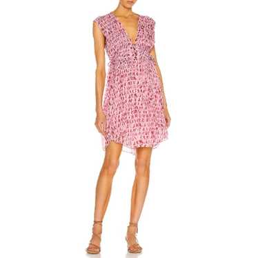 Isabel Marant Etoile Segun Dress Size 6 Pink Print