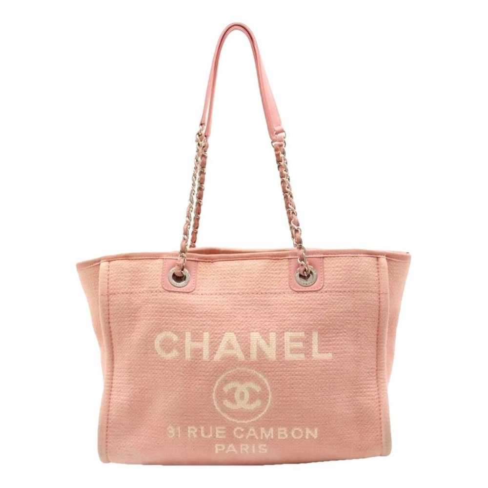 Chanel Deauville leather handbag - image 1