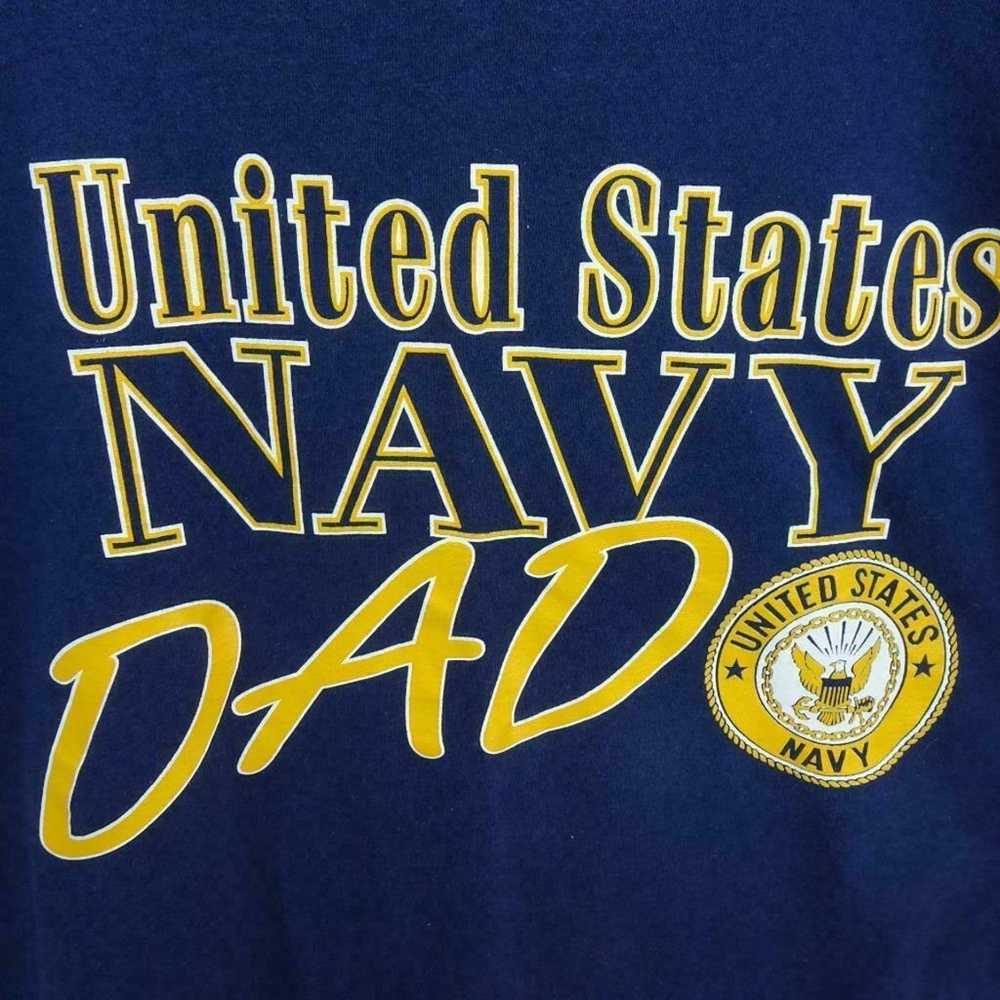 US Navy Dad T Shirt Mens Size XL Blue United Stat… - image 1