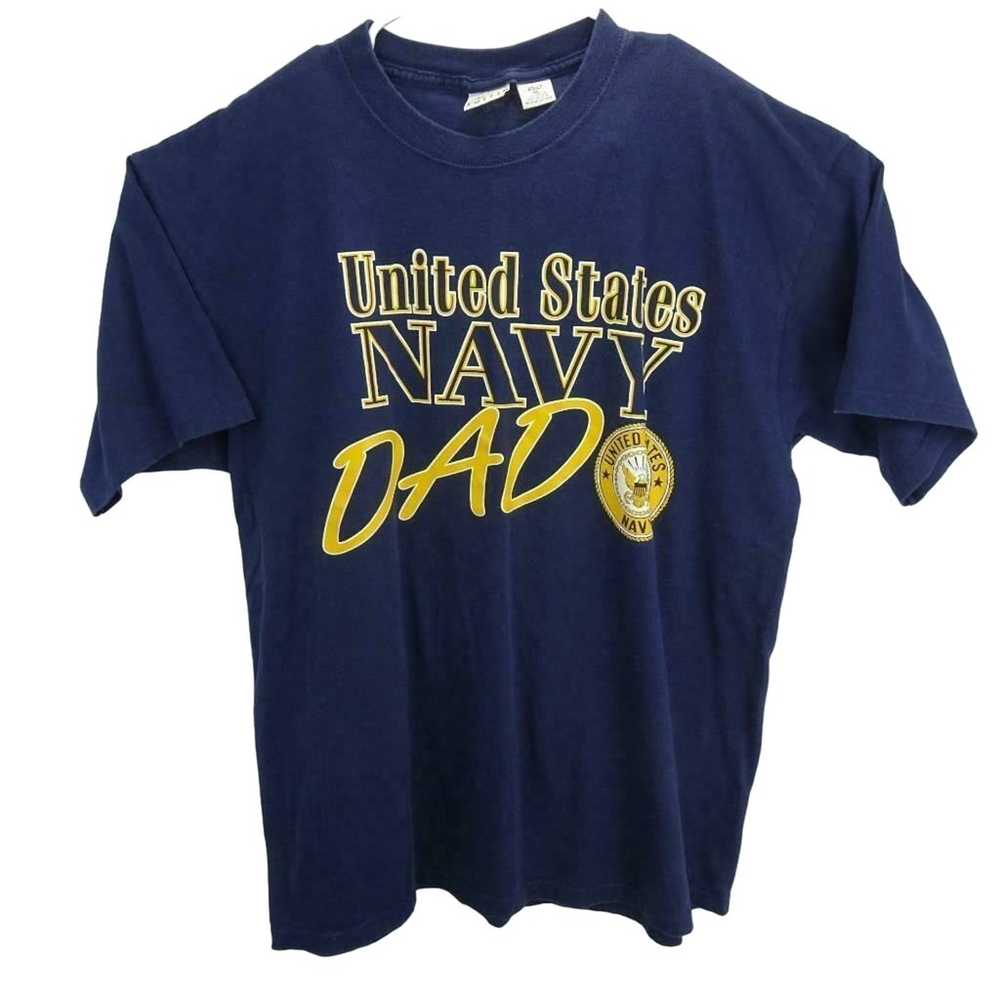 US Navy Dad T Shirt Mens Size XL Blue United Stat… - image 2