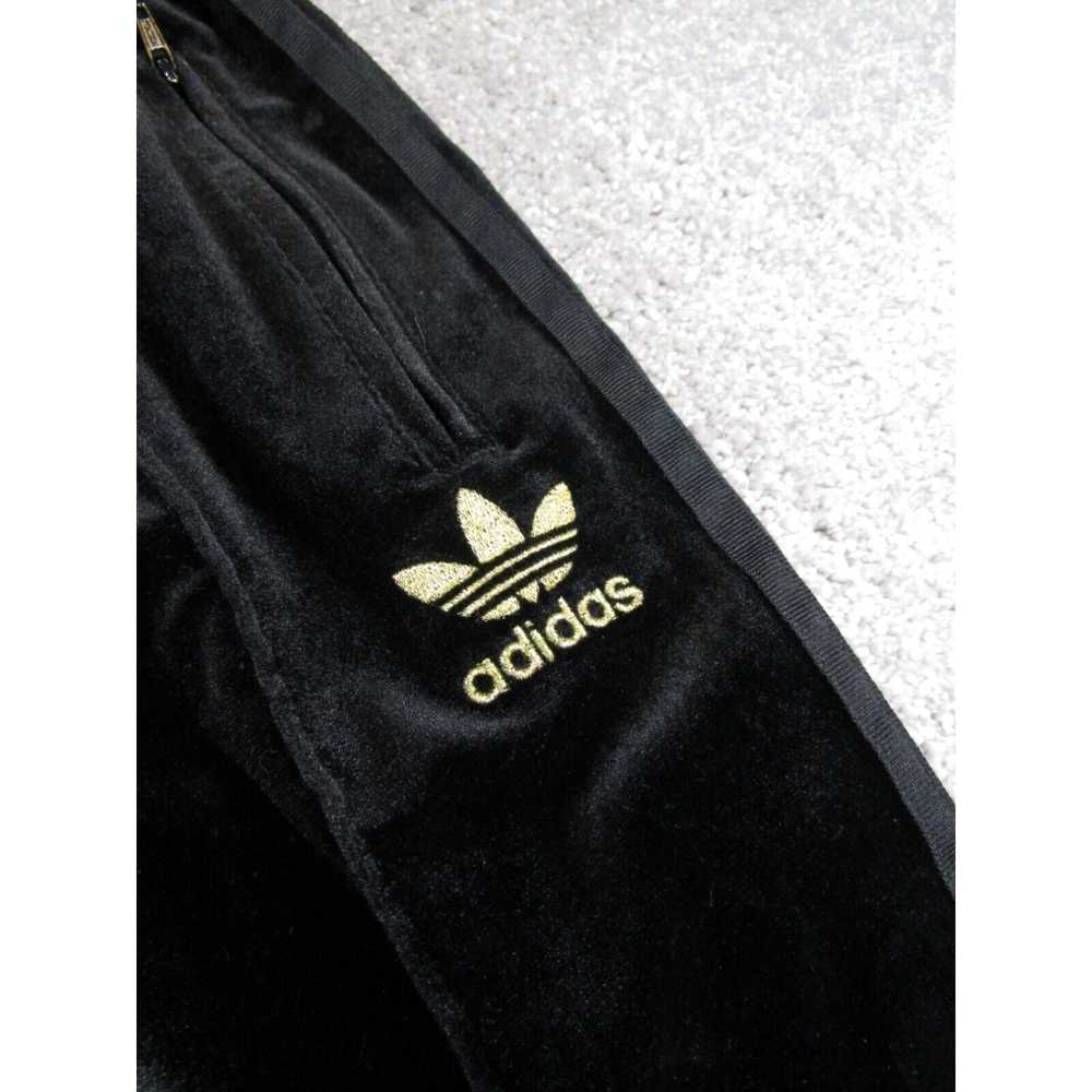 Adidas Adidas Track Pants Womens Xs Black Gold Em… - image 2