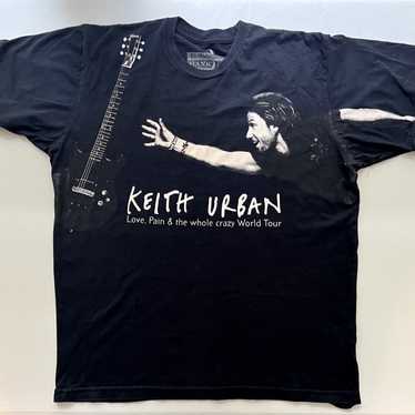 Keith Urban Mens Large 2007 World Tour Black T Sh… - image 1