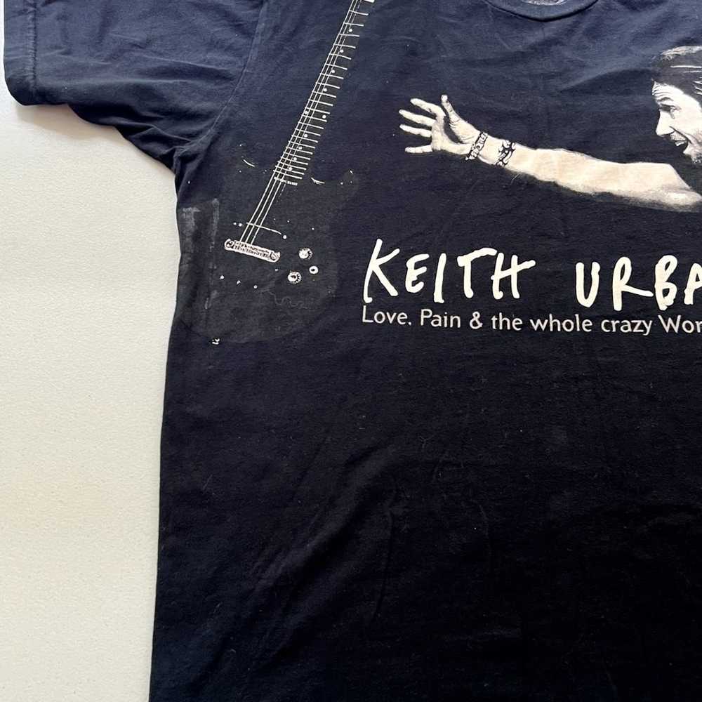 Keith Urban Mens Large 2007 World Tour Black T Sh… - image 2