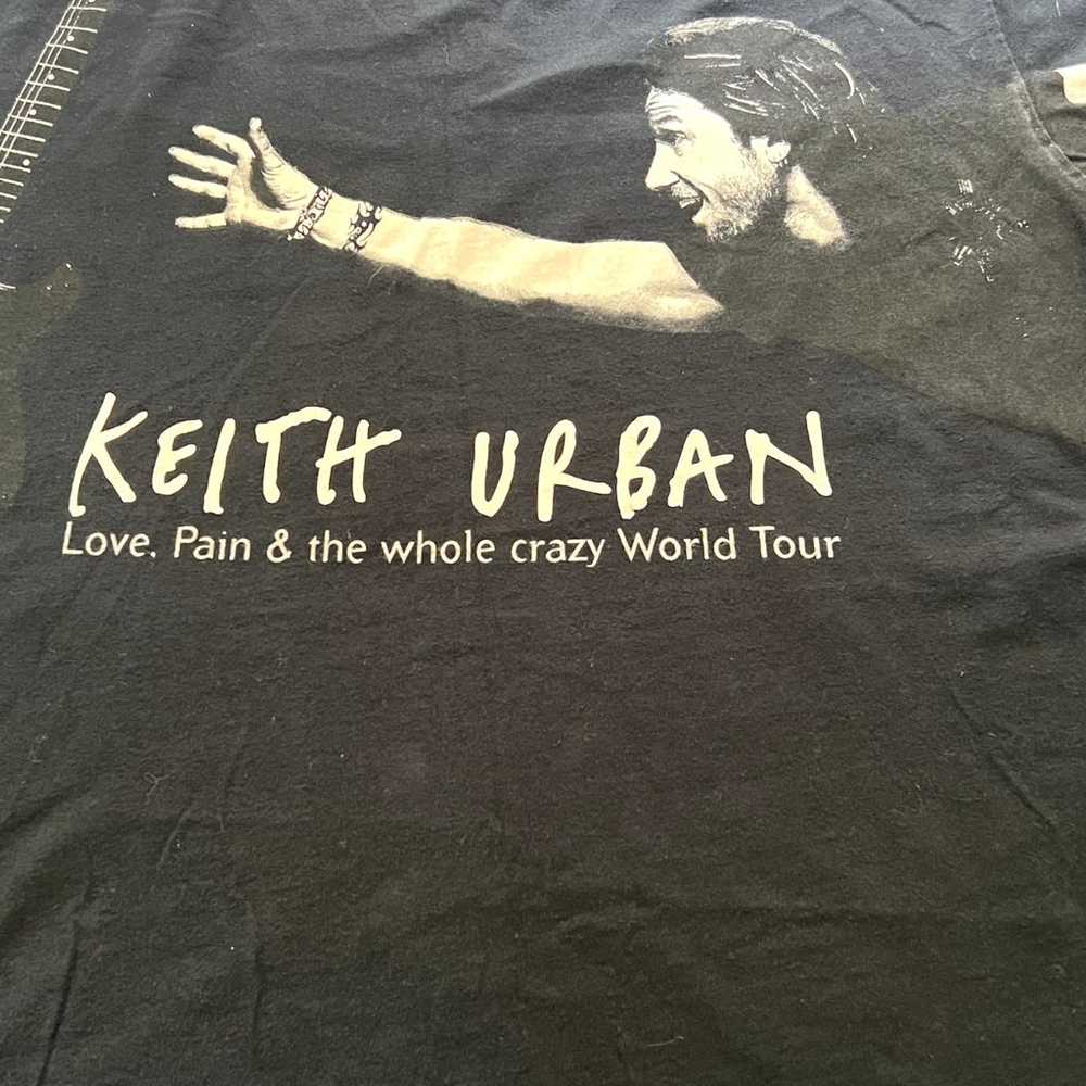 Keith Urban Mens Large 2007 World Tour Black T Sh… - image 5